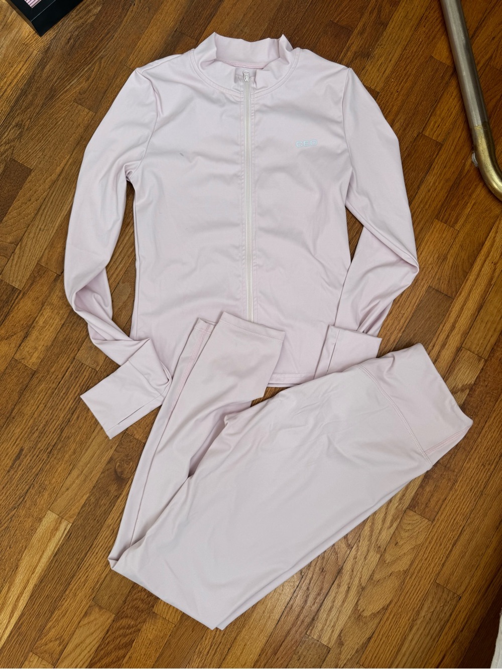 CEO activewear jacket and pant set
